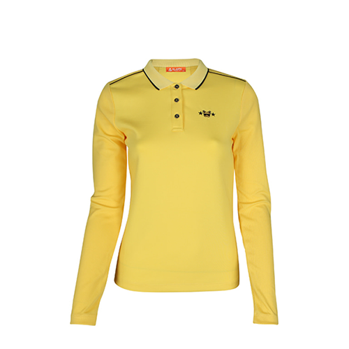 여성 등판절개 메쉬포인트 티셔츠 AFB3TT205M-YellowALAIRE